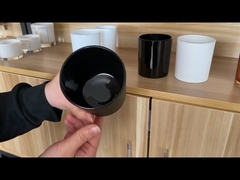 透明なガラスの空のティーライト キャンドル ホルダー カップ ジャー 5.5x6.8