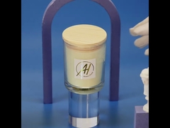 AROMA HOME プライベートラベル ラグジュアリー センテッドグラス キャンドル ブラック ホワイト