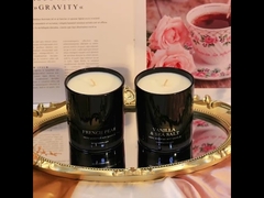 プリザーブドフラワー ワックス 木蓋 クリスマス 香り付きキャンドル ギフトボックス ブラック グリーン