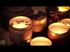 ドライフラワーフレグランスブリキの香り付きキャンドル手作り結婚式の景品