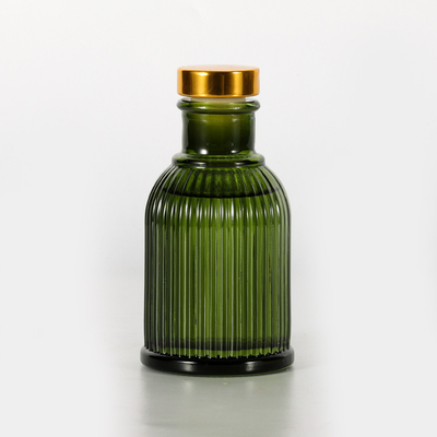 金の金属のふたが付いている庭の芳香のガラス ビンのReedの拡散器の商標100ml
