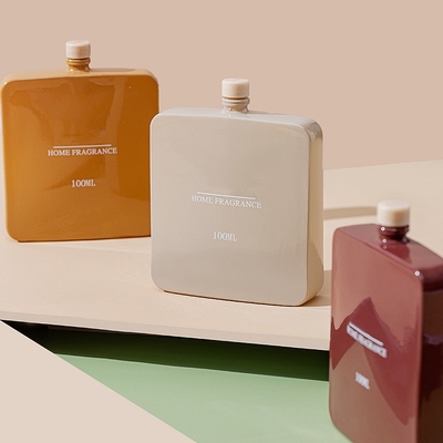 香りスティック エアリフレッシュ アロマ リード ディフューザー オイル ガラス ボトル 100ml ホーム オフィス用