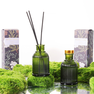金の金属のふたとの芳香のガラス ビンのReedの拡散器の商標100ml