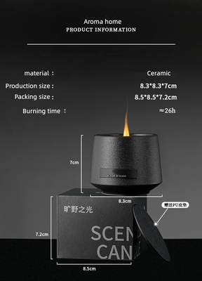 装飾的で黒い木の灯心が創造的な陶磁器の金属のふたを曇らした香りの家の卸し売り注文の家は蝋燭をかぎつけた