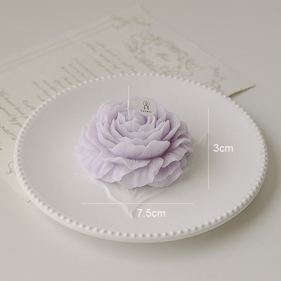 大豆のワックスの蝋燭のアロマセラピーを切り分けている香りの家の花の形のシャクヤクはハンドメイドをかぎつけた