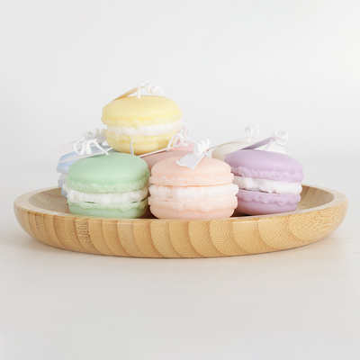 商標のフルーツの香りの浴室のための小型大豆のワックスのMacaronのハンドメイドの蝋燭