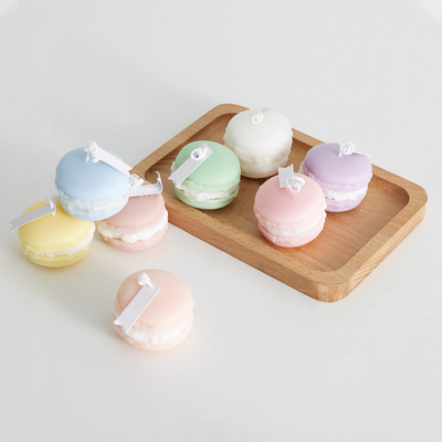 商標のフルーツの香りの浴室のための小型大豆のワックスのMacaronのハンドメイドの蝋燭