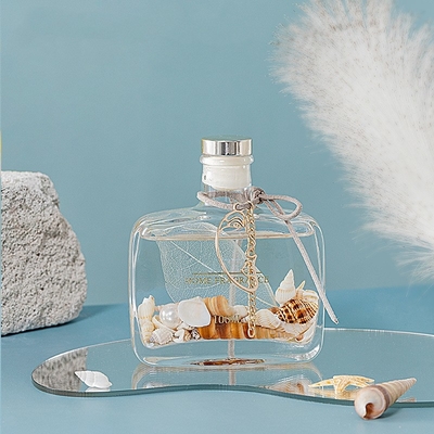 独特なびんのギフト用の箱 カバー容器の海洋はオイルのガラスReedの拡散器をかぎつけた