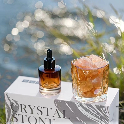 グラスボトル 30ml 260g 水晶香りのろうそく ギフトセット ルックスリームディフューザー