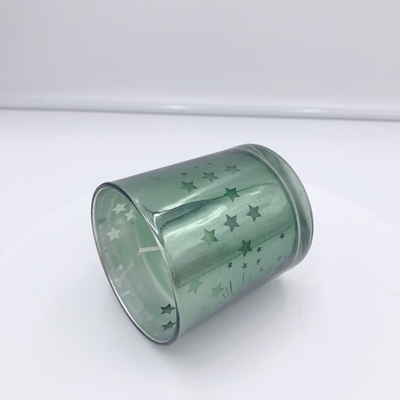 アロマセラピーのための手製の黄色い電気めっきの香りの家の蝋燭