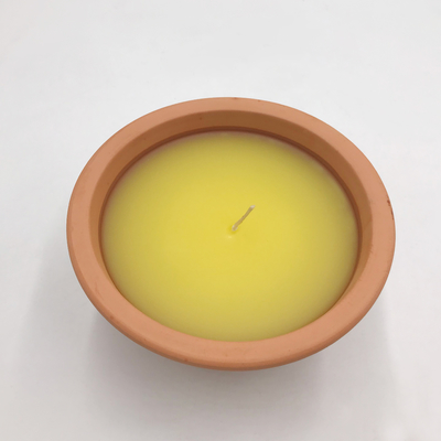 カのための屋内7Oz素焼鉢のCitronellaの庭の蝋燭