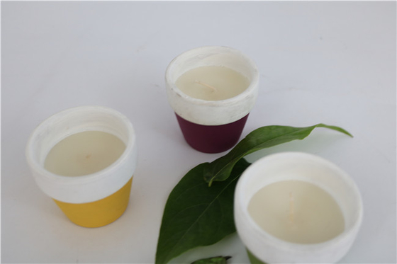 香りの家Odmは陶磁器の蝋燭が2つのOzを震動させる大豆のワックスをかぎつけた