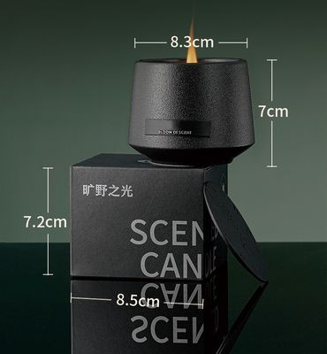 香り オーダーメイド 黒色 セラミック ギフト 家庭装飾のための香りキャンドル
